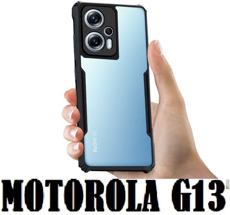 welldesign Back Cover for MOTO G13, MOTOROLA G13, MOTOROLA MOTO G13  (Transparent, Shock Proof, Silicon, Pack of: 1)