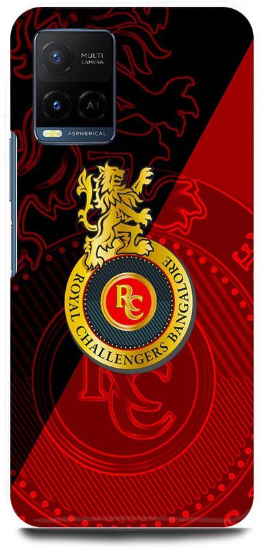 play fast Back Cover for Vivo Y33s, V2109 RCB, ROYAL, CHALLENGERS, BANGALORE  (Red, Hard Case, Pack of: 1)