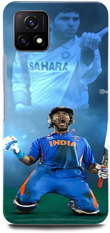play fast Back Cover for Vivo Y72 5G, V2060 YUVRAJ, SINGH, YUVI, INDIAN, PLAYER, RCB  (Blue, Hard Case, Pack of: 1)