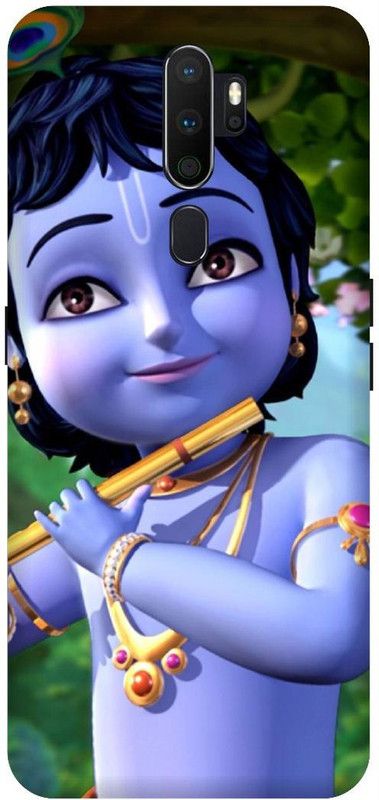 SSMORYA Back Cover for OPPO A5 2020 (God Krishna) Printed Back Cover  (Multicolor, Waterproof, Pack of: 1)