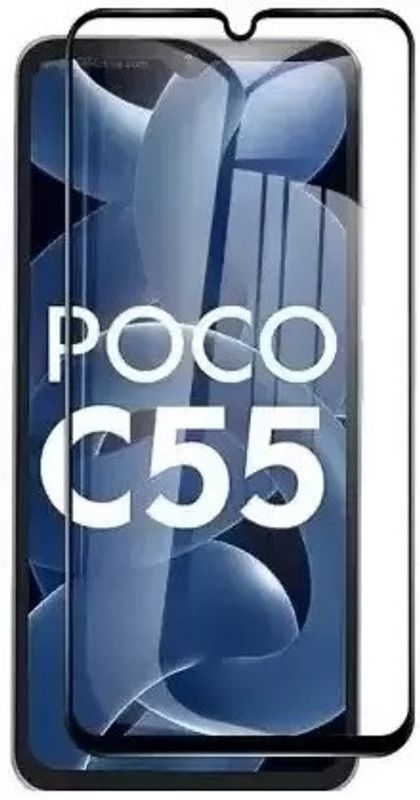 ROYALBASE Edge To Edge Tempered Glass for POCO C55  (Pack of 1)