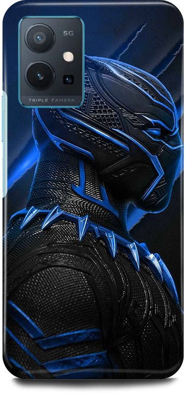 play fast Back Cover for Vivo T1 5G, V2141 BLACK, PANTHER, WAKANDA, FOREVER  (Blue, Hard Case, Pack of: 1)