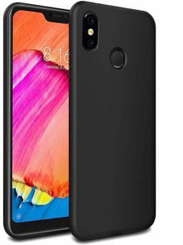 Mozo Back Cover for Mi Redmi Note 6 Pro  (Black, Flexible, Pack of: 1)