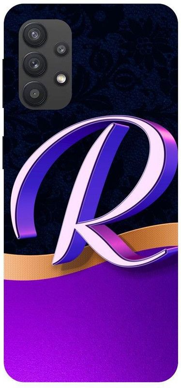Wall Art Back Cover for SAMSUNG GALAXY M32 (5G) R Letter, R Stylish Printed  (Multicolor, Dual Protection, Pack of: 1)