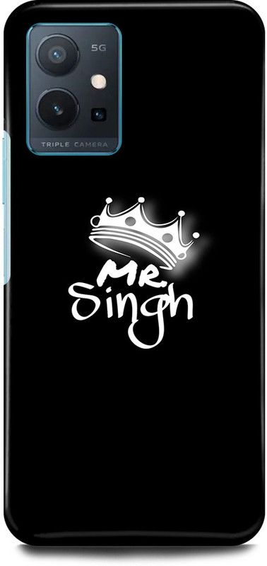 play fast Back Cover for Vivo y75 5G, V2142 MR, SINGH, SARDAR, JI, TEXTURE, ART  (Black, Hard Case, Pack of: 1)