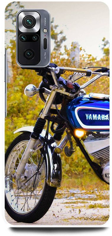 FRONK Back Cover for REDMI Note 10 Pro, YAMAHA, RX100, BIKE, LOVER  (Yellow, Hard Case, Pack of: 1)