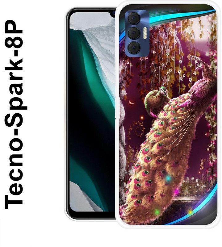 KLC Back Cover for Tecno Spark 8P  (Multicolor, Grip Case, Silicon)