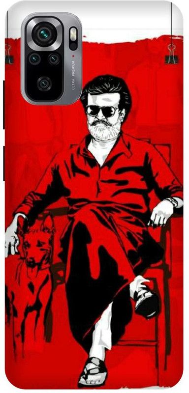 DIKRO Back Cover for REDMI Note 10S, MZB08PLIN, RAJNIKANTH, SOUTH, HERO, ACTOR  (Red, Hard Case, Pack of: 1)