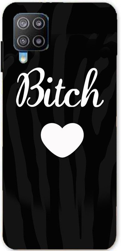 designerds Back Cover for Samsung GalaxyA12  (Black, White)