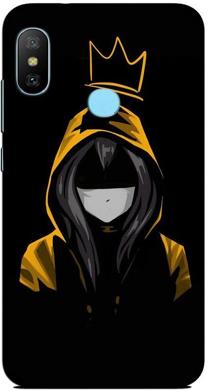 CROKIAN Back Cover for Redmi 6 Pro Girl Sketch Back Cover  (Multicolor, Hard Case, Pack of: 1)