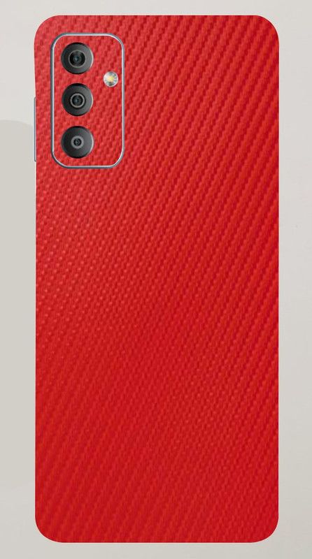 Mclaxa Red Carbon Fiber Mobile Back Skin, Red Carbon Fiber, SAMSUNG GALAXY F23 5G Mobile Skin  (Red Carbon Fiber Skin With Super Matte Finish)