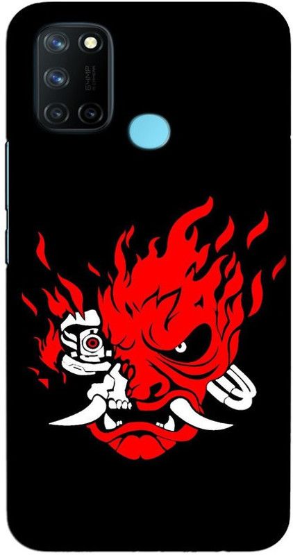 CROKIAN Back Cover for Realme 7i  (Black, Red, Hard Case, Pack of: 1)