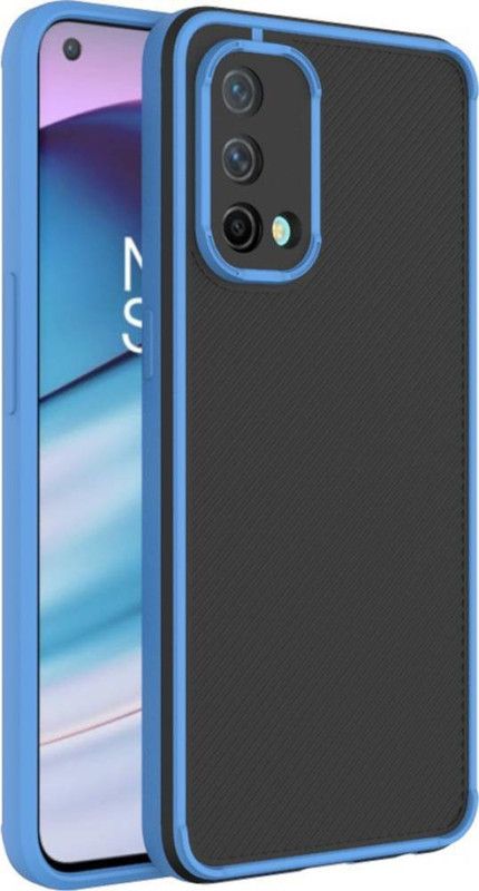 AOnes Back Cover for Oneplus Nord Ce  (Blue, Cases with Holder, Pack of: 1)