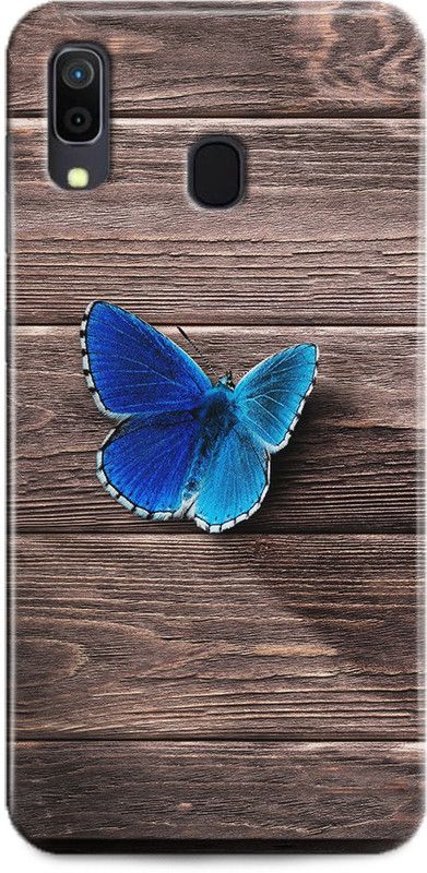 INDICRAFT Back Cover for Samsung Galaxy A20, Butterfly, Printed  (Multicolor, Shock Proof, Pack of: 1)