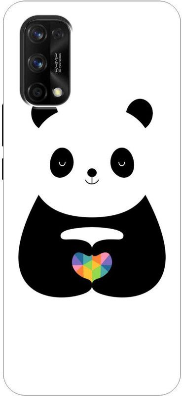 royal eshop 15 Back Cover for Realme 7 Pro  (Black, White, Shock Proof, Silicon, Pack of: 1)