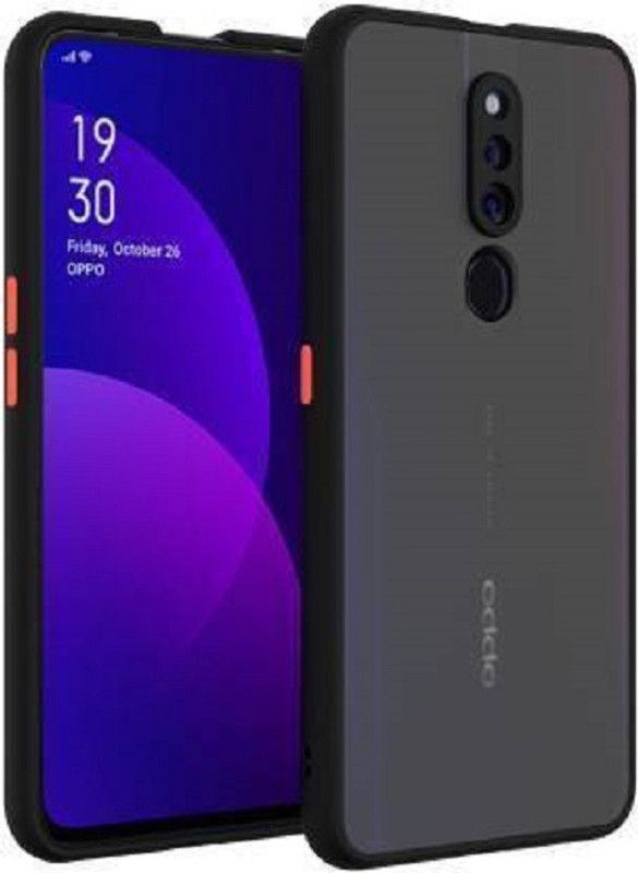 Zelfo Back Cover for Oppo F11 PRO  (Black, Silicon, Pack of: 1)