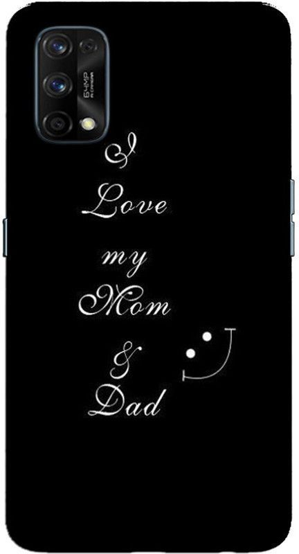 CROKIAN Back Cover for Realme 7 Pro I love mom dad Back Cover  (Multicolor, Hard Case, Pack of: 1)