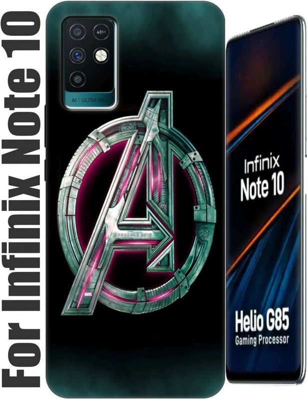 Auqueno Back Cover for Infinix Note 10 2750  (Red, Grip Case, Silicon, Pack of: 1)