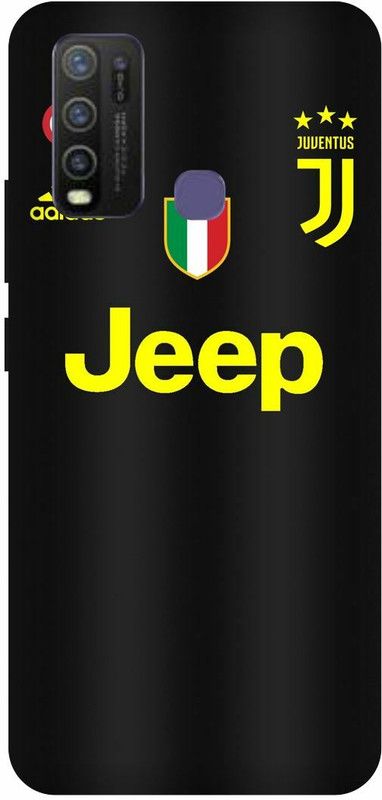 FRONK Back Cover for vivo Y50  (Black, Yellow, Hard Case, Pack of: 1)