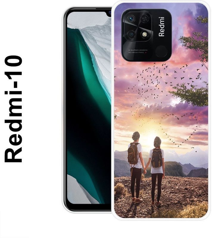 Sswastik Back Cover for Redmi 10  (Multicolor, Grip Case, Silicon)