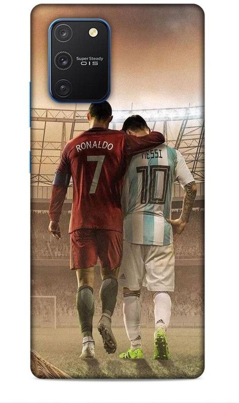 MAPPLE Back Cover for Samsung Galaxy S10 Lite (Football Players / Ronaldo / Messi / FIFA)  (Multicolor, Hard Case, Pack of: 1)