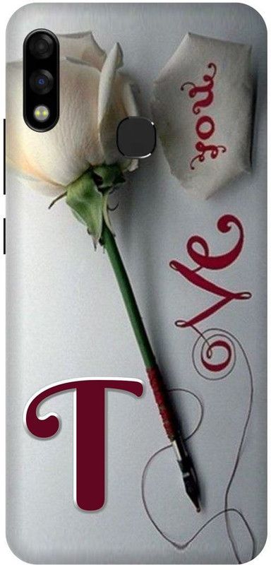 play fast Back Cover for Infinix Hot 7 Pro, X625, T, NAME, LETTER, ALPHABET, LOVE  (Silver, Hard Case, Pack of: 1)
