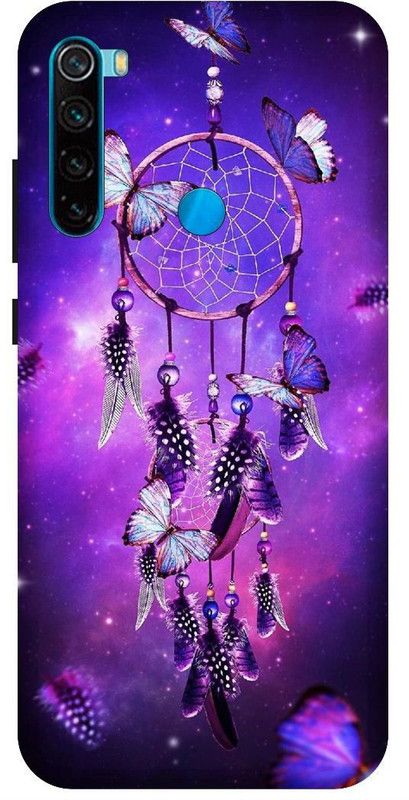 KARJUN Back Cover for Mi Redmi Note 8 (Pink Sparkle) Printed Mobile Back Cover  (Multicolor, Shock Proof, Pack of: 1)