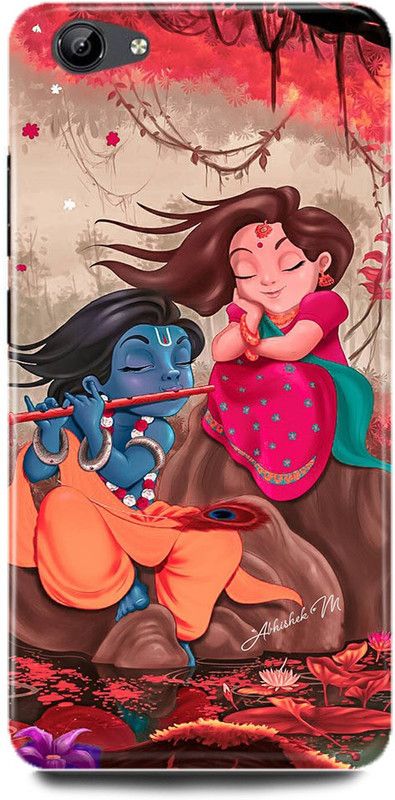 FUGGA Back Cover for vivo Y55S, 1606, RADHA, KRISHNA, KANHAIYA, JI, KRISHAN, JI, GOD  (Multicolor, Hard Case, Pack of: 1)