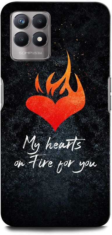 ORBIQE Back Cover for Realme 8i 3151 MY HEART FOR GIRLS, LOVE, FIRE, COUPLE LOVE, SWEET LOVE  (Multicolor, Hard Case, Pack of: 1)
