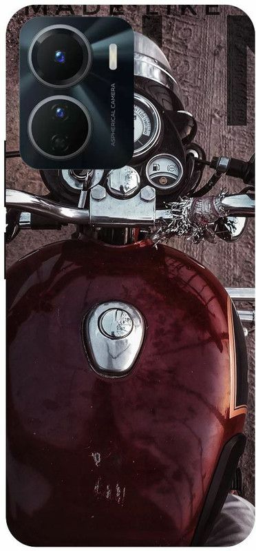 COVERJET Back Cover for VIVO Y16-ROYAL- ENFIELD- BULLET- BIKE- LOVER  (Pink, Hard Case, Pack of: 1)