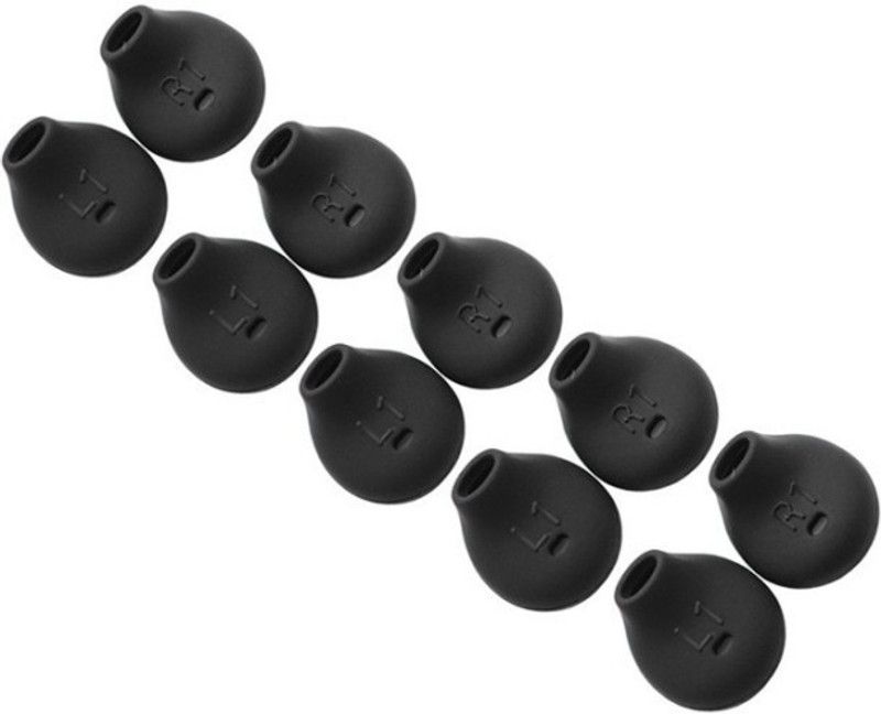 THE DARK NIGHT YTM 10 Pcs (5 Pair) S6 Black Earbuds In The Ear Headpho... In The Ear Headphone Cushion  (Pack of 1, Black)