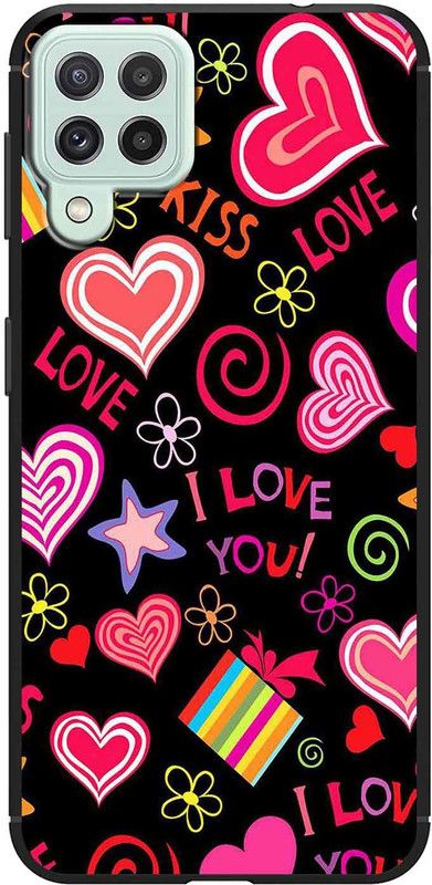 CaseRepublic Back Cover for Samsung Galaxy A22  (Black, Grip Case, Pack of: 1)
