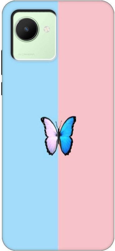 iprinto Back Cover for realme C30, RMX3581, realme C30s, RMX3690 butterfly Back Cover  (Multicolor, Hard Case, Pack of: 1)