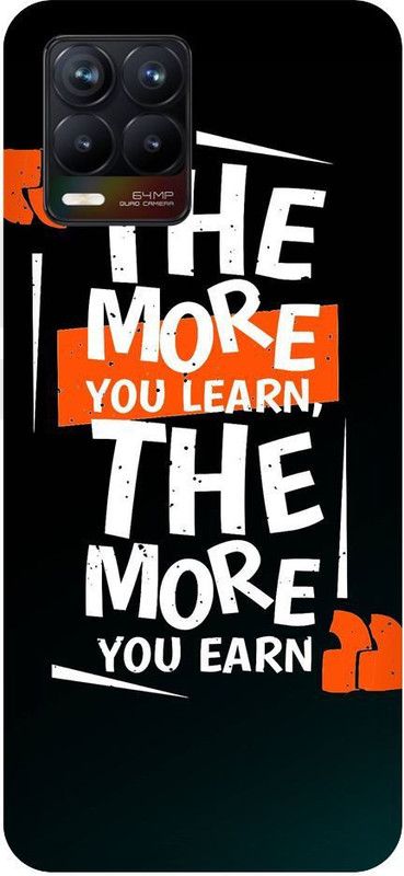 URCHIN Back Cover for Realme 8 Quotes, motivational, attitude, inpriratinal  (Multicolor, Shock Proof, Pack of: 1)
