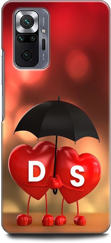 KEYCENT Back Cover for REDMI Note 10 Pro D S, D LOVES S, NAME, LETTER, ALPHABET, DS LOVE, HART, BLUE  (Multicolor, Pack of: 1)