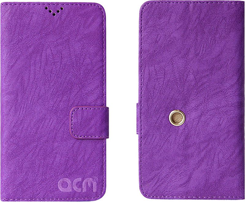 ACM Wallet Case Cover for I Kall K7  (Purple, Cases with Holder, Pack of: 1)