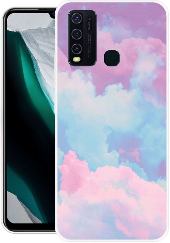 Krtagy Back Cover for Vivo Y50, Vivo Y30  (Multicolor, Dual Protection, Silicon)