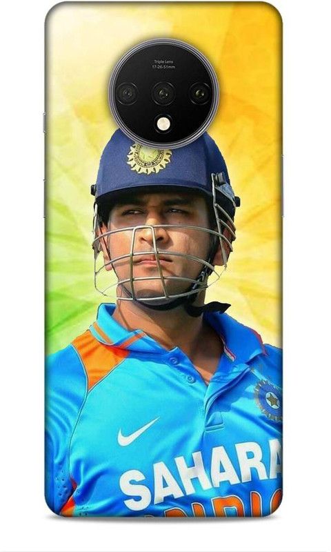 Trinetra Back Cover for OnePlus 7T (MSD / Mahendra Singh Dhoni / Cricket / Indian Team)  (Multicolor, Hard Case, Pack of: 1)