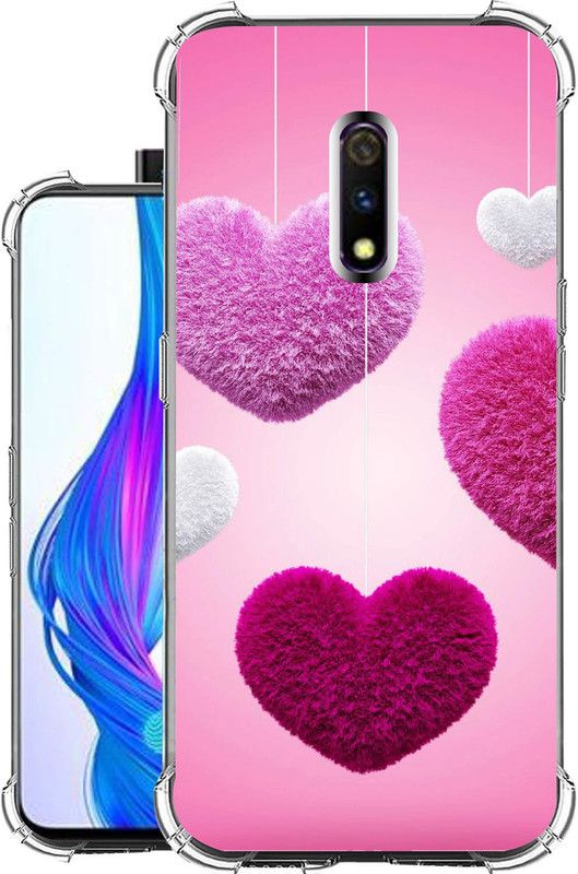 Snazzy Back Cover for Realme X  (Pink, Shock Proof, Silicon, Pack of: 1)