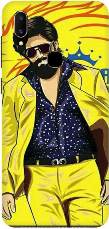 THE NARAYANA COLLECTIONS Back Cover for VIVO V11-1806-YASH,KGF,ROCKY,BHAI,CSK,IPL  (Multicolor, Hard Case, Pack of: 1)