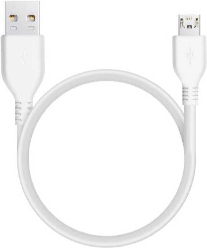 Super cable with fast charging speed and 480 MBPS Data Transfer USB Data cable 1 m Micro USB Cable  (Compatible with All Vivo, Oppo, Samsung, Gionee, Mi, Vivo, One Plus and Boat, WHITE)