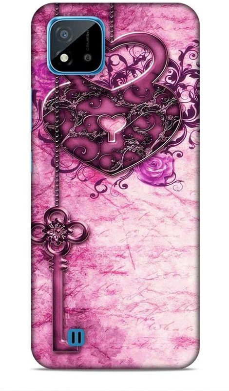 Coverland Back Cover for Realme C20  (Pink, Waterproof)