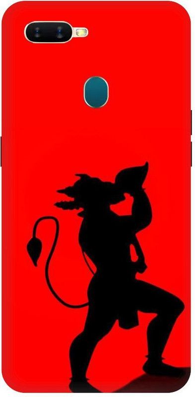 URCHIN Back Cover for Oppo A5s  (Red, Black, Shock Proof, Pack of: 1)