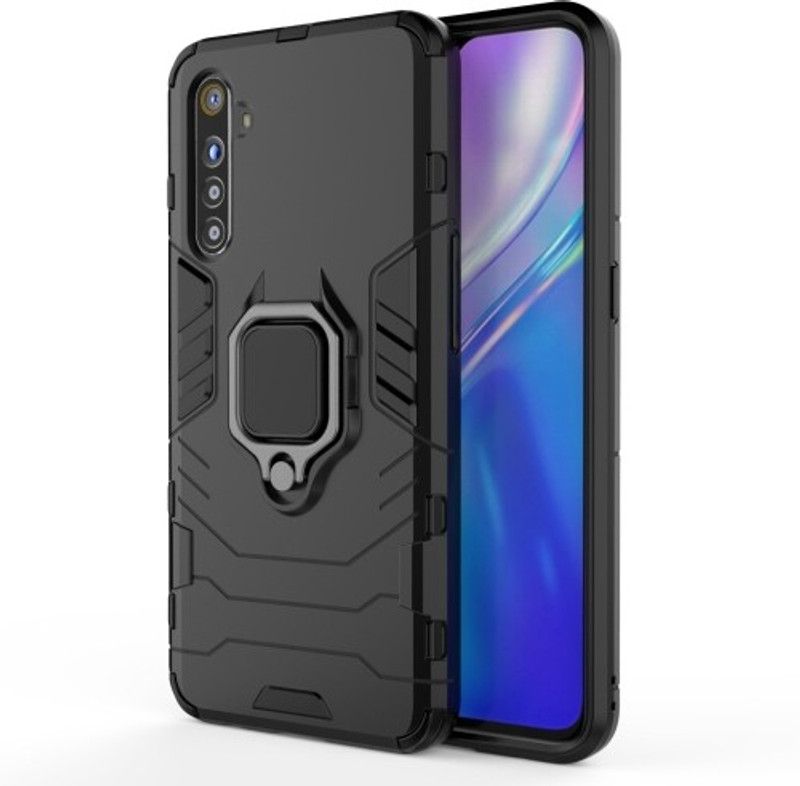 Wellchoice Back Cover for Realme XT, Realme X2  (Black, Grip Case, Pack of: 1)