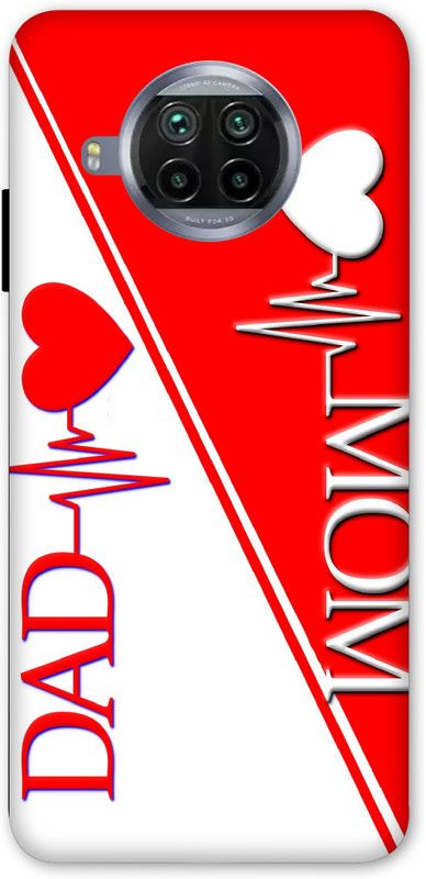 JAIBHAGWAN Back Cover for Mi 10i  (Red, White, Hard Case, Pack of: 1)