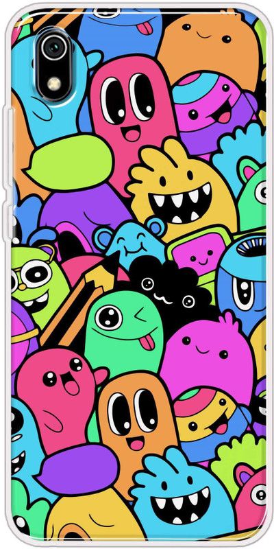 Oye Stuff Back Cover for Mi Redmi 7A  (Multicolor, Silicon, Pack of: 1)