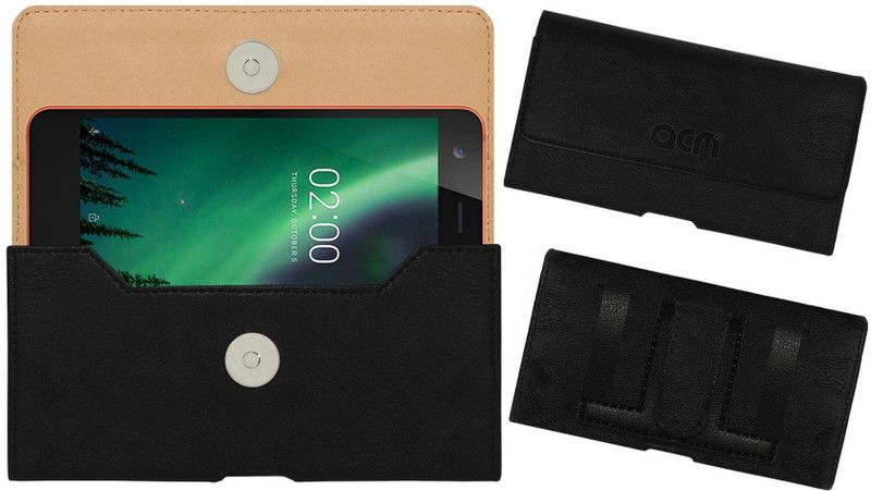 ACM Pouch for Nokia 2  (Black, Holster, Pack of: 1)