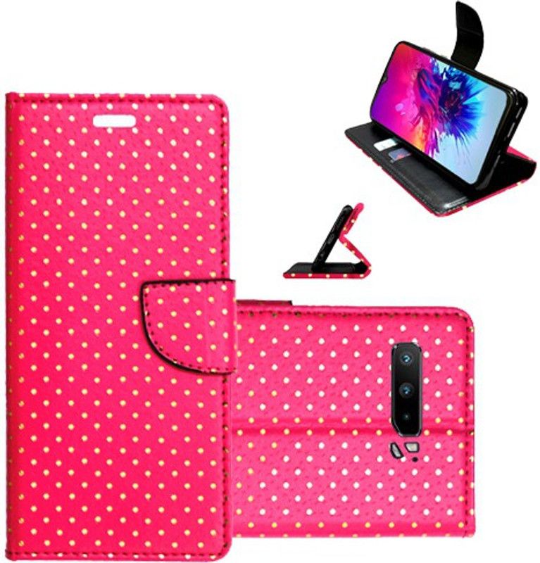 Realgo Flip Cover for Asus ROG Phone 3  (Pink, Pack of: 1)