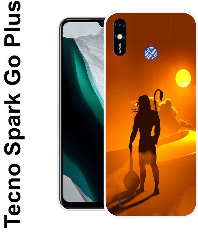 KLC Back Cover for Tecno Spark Go Plus  (Orange, Brown, Silicon)