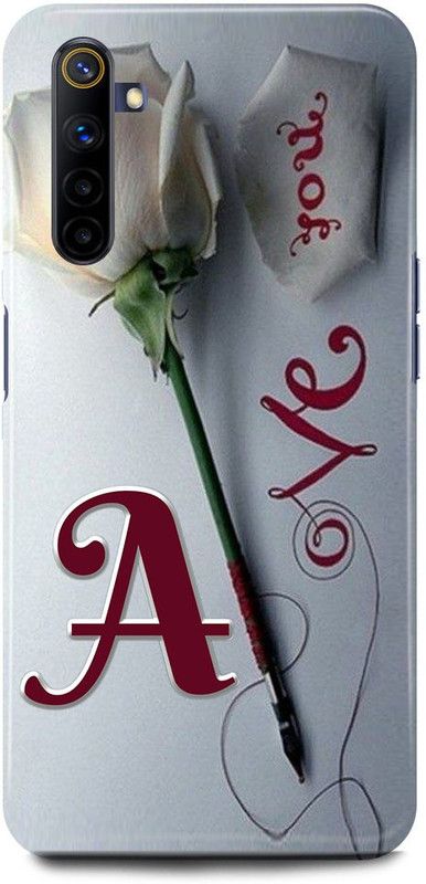JUGGA Back Cover for Realme 6 Pro, RMX2061, A LOVES A NAME,A NAME, A LETTER, ALPHABET,A LOVE A NAME  (Grey, Hard Case, Pack of: 1)
